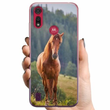 Motorola Moto E6s (2020) Tpu Mobilskal Hästar