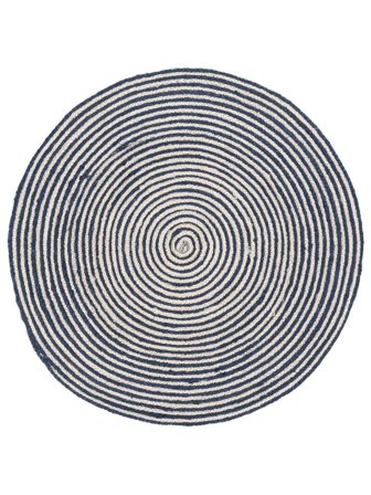 Tappeto Per Interni/Esterni Piccolo Maronti - Blu Ø 100 In Stile Scandinavo