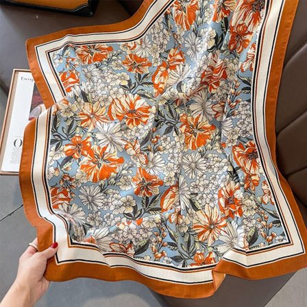 90x90 cm Silkeskjerf Strandsjal 5 5