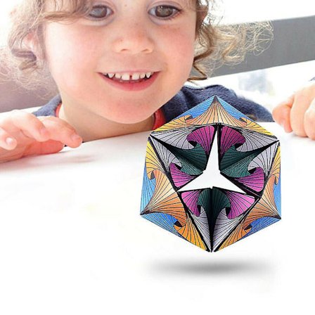 Infinity Flip Föränderlig Magisk Kub Pussel Anti Stress Leksaker Present