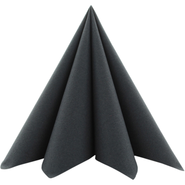 Serviett Airlaid sort 40x40cm