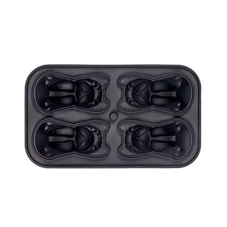 Hundeformet isform Nydelig Bulldog isbitbrett som lager former Søte og praktiske silikonformer Praktisk bartilbehør