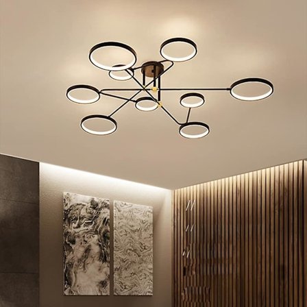 142cm Dæmpbar Loftlampe Led Metal Moderne Malet Finish