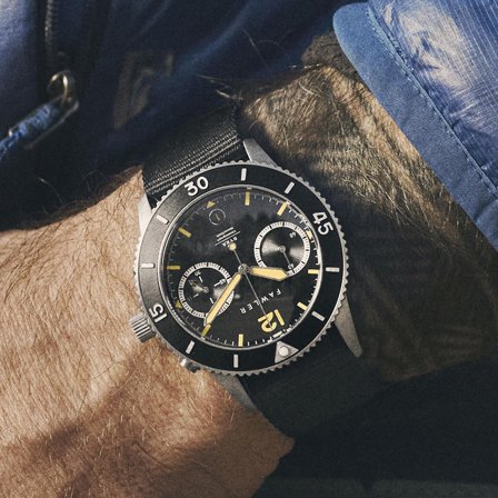 Ryka | Black & Yellow Military Dive Watch for Men - Wrist watches