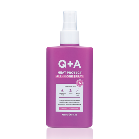 Q+A Heat Protect Hair Mist, 150 ml