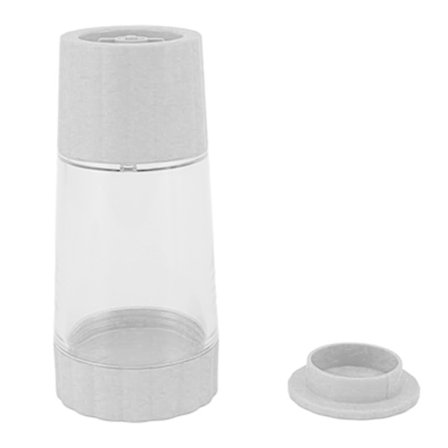 Manuell roterande pepparkvarn justerbar tjocklek kryddflaska vit