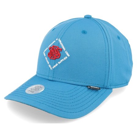 Djinns - Blå adjustable Keps - Truefit 2.0 New Diamond Indigo Adjustable @ Hatstore
