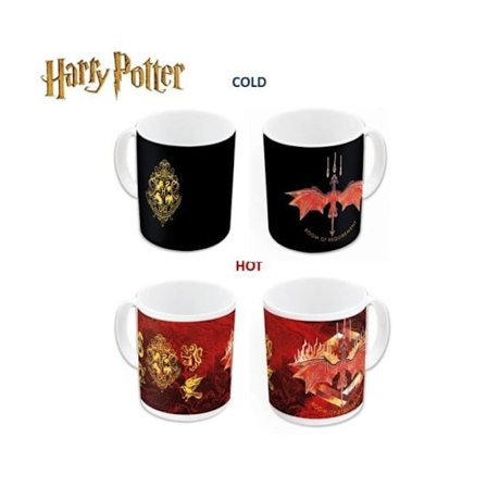 Mugg Termoréaktiv - Harry Potter - 325ml - Porslin - Diskmaskin Kompatibel - Cylindrisk
