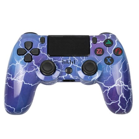 Trådlös handkontroll för PS4/Pro/PS3/Slim/PC/Steam, Bluetooth-handkontroll, Joystick, Stöder 6-Axis, Vibration, Touch Click