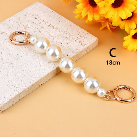 Veske Forlengelseskjede Crossbody Purse Pearl Chain Strap Håndveske D
