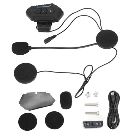 BT12 Motorcykel Bluetooth Headset med Mikrofon Hjälm Hörlurar Brusreducerande Stereo Intercom Headset