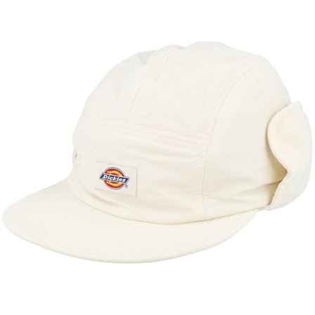 Dickies - White earflap Lippis - Glendive Cap Whitecap Gray 5-Panel @ Hatstore