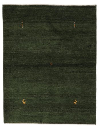 Annodato A Mano Gabbeh Persia Tappeto 151X193 Persiano Di Lana Nero Piccolo