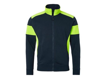 Sweatjacka 223 sv/fl gul 3XL - Lyreco - Arbetskläder - Arbetströjor - Sweatshirts och koftor