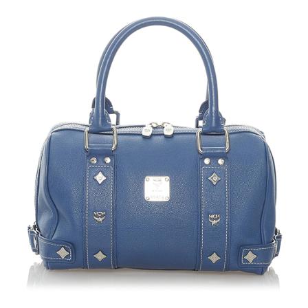 MCM Pre-owned, Handbag Blauw, Dames, Maat:ONE Size
