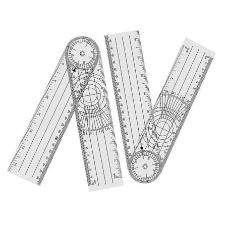 4 stk. Goniometer Fysioterapi 360 Graders Rotation