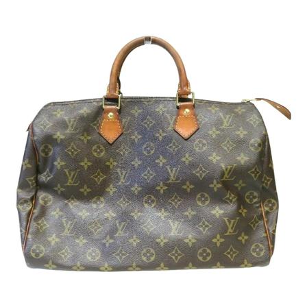 Louis Vuitton Vintage, Pre-owned Speedy 35 Monogram Handbag Bruin, Dames, Maat:ONE Size