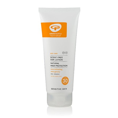 Green People Scent Free Sun Lotion SPF 30 200 ml, Skincare, Solcreme, Solcreme Til Ansigtet