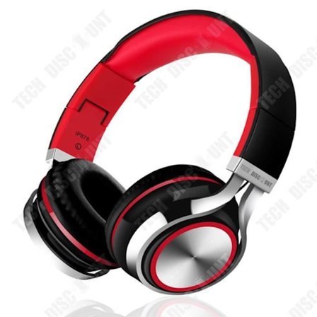 In-ear hörlurar - TD - Trådad - Svart Röd - 3,5 mm - Mikrofon inkluderad