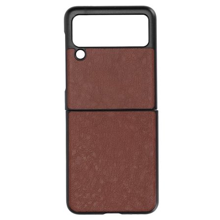 Läderfodral för Samsung Galaxy Z Flip 3 Mobiltelefon Anti Scratch Shockproof CoverBrun