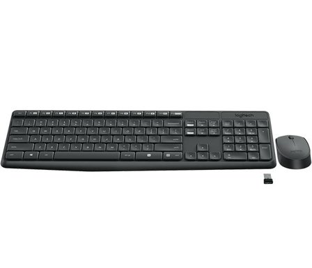 Logitech MK235 - tastatur- og mussett - Portugisisk Inn-enhet
