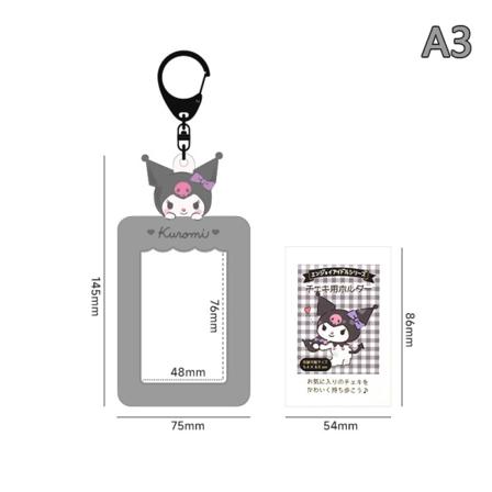 Sanrios Students Meal Card Bus Card Holder ID-kort Kredit Stora A3