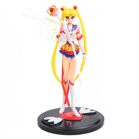 Tecknad Anime Sailor Moon Tsukino Action Figur Wings Toy