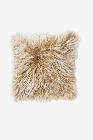 Skinnwille - Kuddfodral fårskinn Shansi - Beige - Koristetyynyt & tyynynpäälliset - - Homeroom