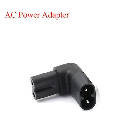 1 stk Iec 320 C7-c8 90 grader op og ned vinklet retvinklet vekselstrømsadapter Shytmv