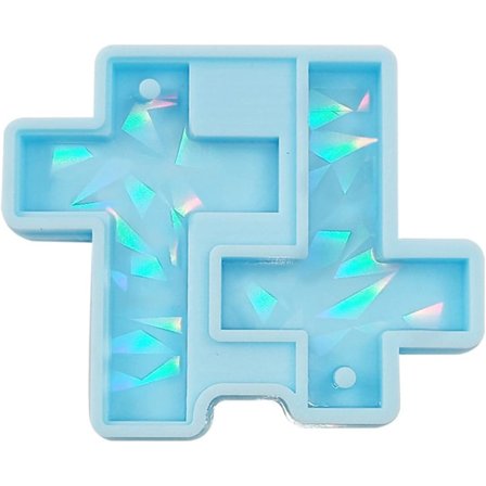 Blå Kors Øredobber Anheng Nøkkelring Anheng Silikonform Smykker Epoksyharpiks Smykker Støpeforsyninger Harpiks Støpeform