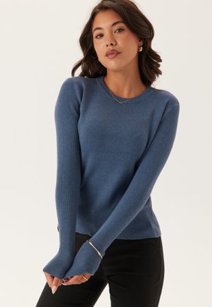 VILA-Vicomfy O-neck L/S KNIT TOP-L