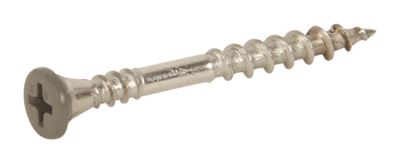 ESSVE 537609 Fasadeskrue 4,2 x 45 mm, rustfri/syrefast A4, bånd. Lysegrå, 1000-pakning, Innfesting