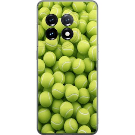 Kompatibel Mobilcover til OnePlus OnePlus 11 Mønster af grønne tennisbolde i høj detalje, sporty motiv med gentagende tekstur og stærke farver for