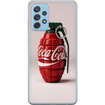 Kompatibelt Mobildeksel til Samsung Samsung Galaxy A72 5G Kunstnerisk illustrasjon av Coca Cola granateple i rødt og grønt, pop art inspirert motiv