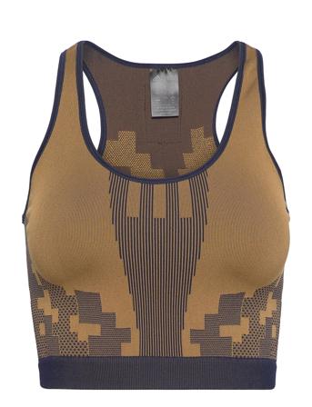 Karlie Kloss Seamless Knit Layered Top W Crop Tops Sleeveless Crop Tops Multi/mønstret Adidas Performance