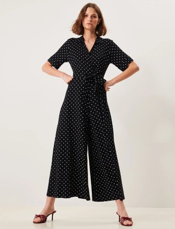 Jumperfabriken Blake Dot Jumpsuit - Black - S