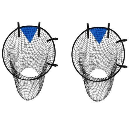 INF Træningsnet til fodboldmål 2-pak Sort