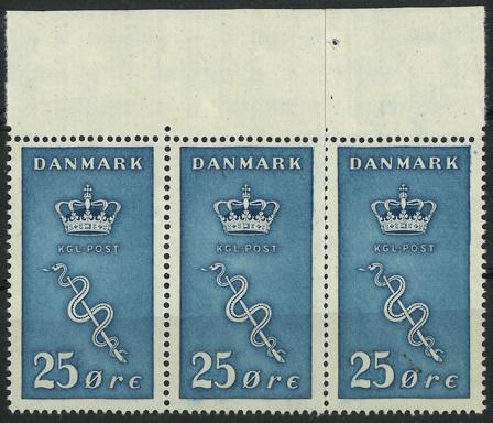 Danmark - AFA 180x+180+180y i 3 stribe - Postfrisk