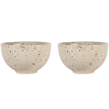 Sagaform Ditte skål, beige/bordeaux - Beige / Bordeaux | KitchenOne