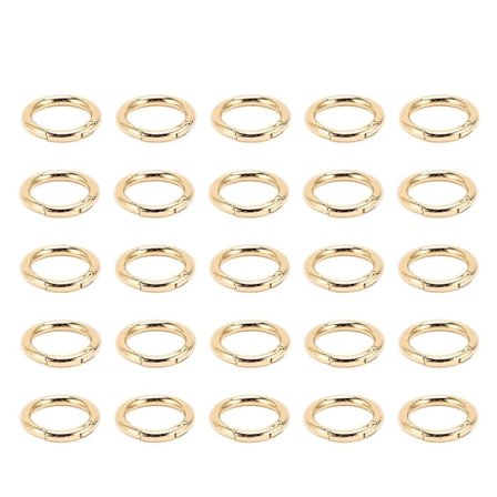 20 st Fjäderringlås Mode Elegant Innovativ DIY Koppar Fjäderringlås för Halsband Armband Fotlänkar Örhängen Guld