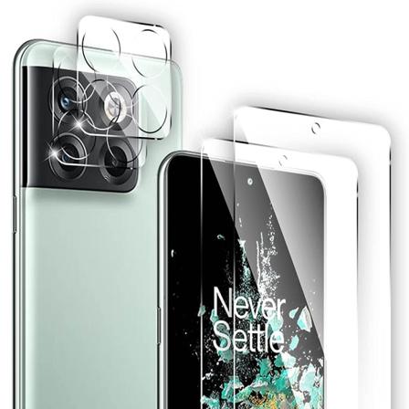 Oneplus 10T skærmbeskytter og kameralinsebeskytter (3-pak) Transparent