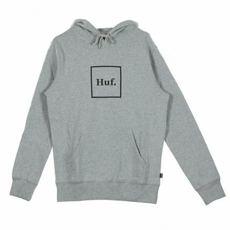 Huf, Hoodies Grijs, Heren, Maat:L