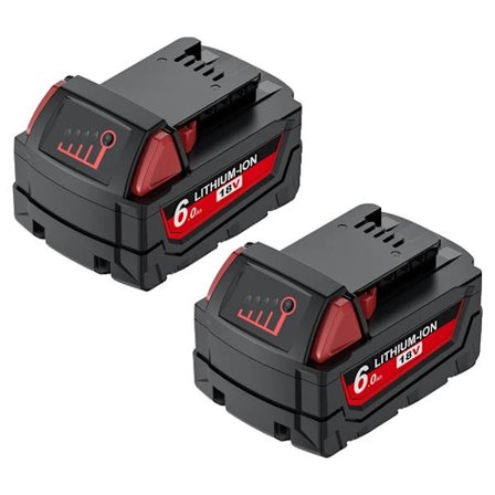 Milwaukee 18V batteri, hög kapacitet 90/60Ah, kompatibel med M18-verktyg., 2 PACK 60Ah