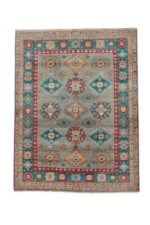 Medalionowy Mały Kazak Fine Dywan 149X195 Wełna