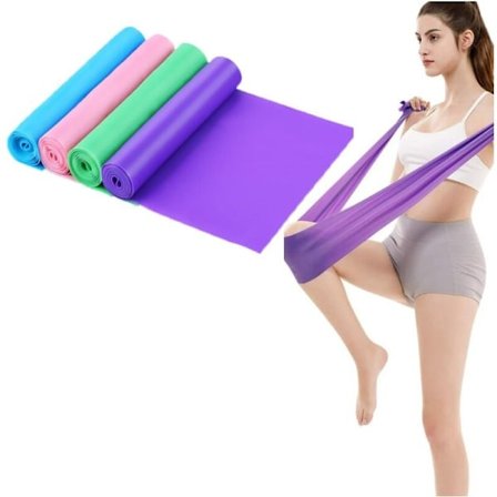 4 stk Elastiske Treningsbånd, 1,5 M x 15 CM Theraband Elastisk