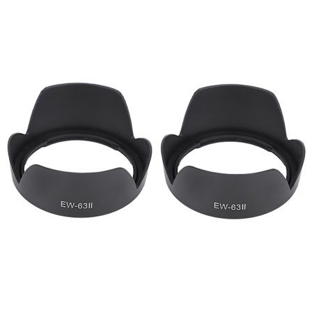 2 st EW-63II Plast Kamera Objektiv Huv Ersättning för Canon EF 28-105mm 28mm f/1.8 USM
