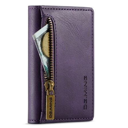 DG.MING RFID-beskyttet pung med sedelrum - Lilla