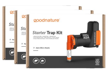 3x Goodnature A24 muse- og rottefelle