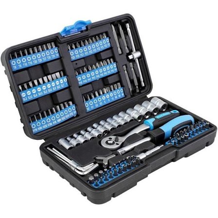 Karcher 130-delars spärrnyckelsats - 1/4" hylsor i kromvanadium