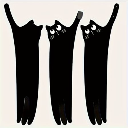 Meget absorberende køkken- og badehåndklæde - Ultrafin mikrofiberlommetørklæde med krog, med sødt katteansigtsdesign (øjne) - Perfekt til katteel...